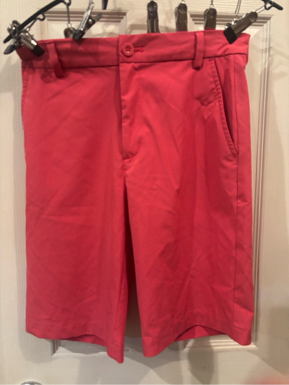 Vineyard Vines Men’s Coral Pink Flat Front performance Shorts